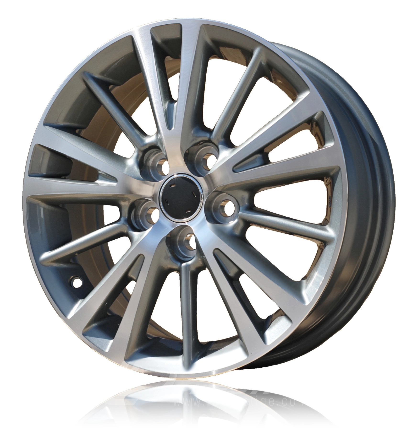 ACR AC1051 6x15 5x100 ET39 CB54 Noir Poli – Image 2