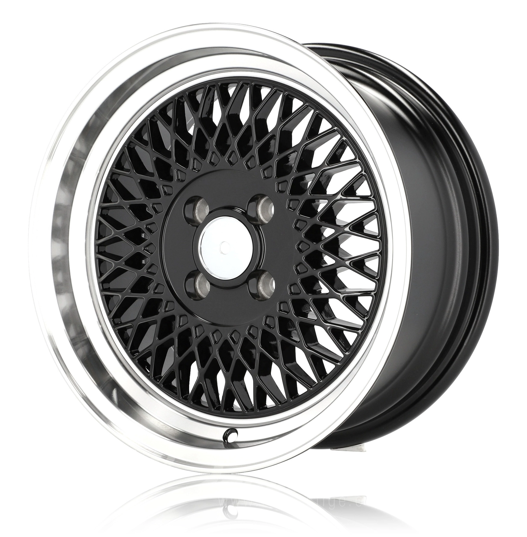 ACR AC483 7x15 4x100 ET25 CB73 Noir Lip Poli