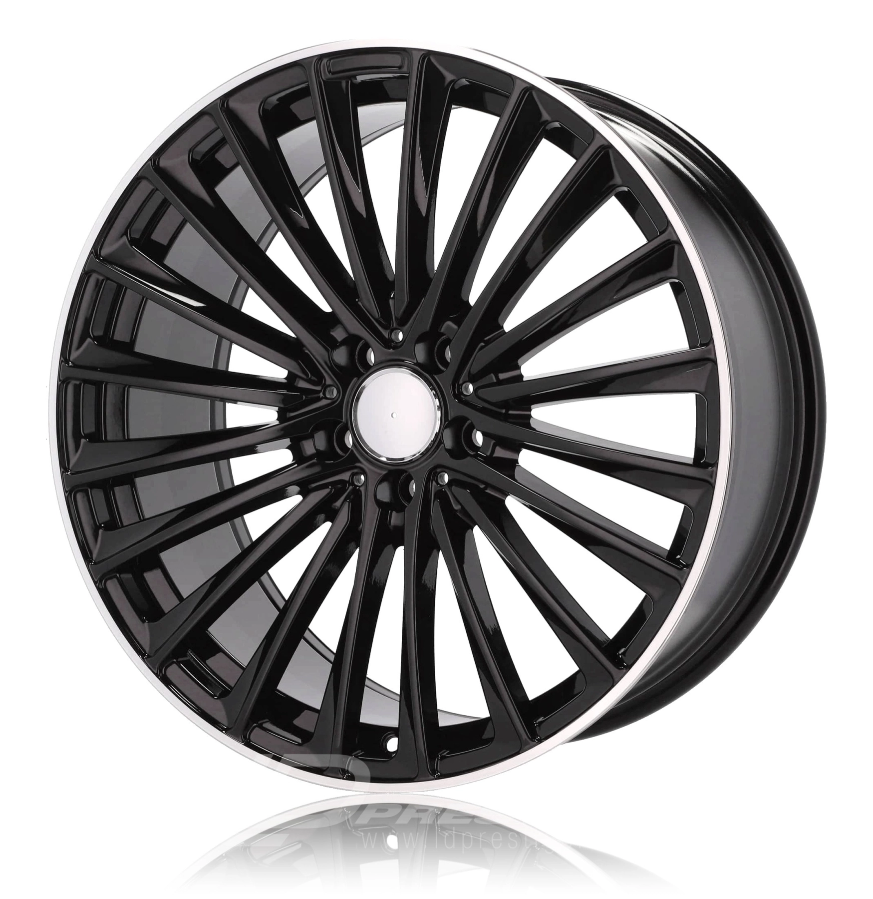 ACR AC5909B 9.5x20 5x112 ET35 CB66 Noir Poli – Image 2