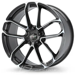 ARCASTING CAESAR 9.5x21 5x112 ET19 CB66 Noir Poli