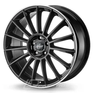 ARCASTING ICESTORM 8x18 5x112 ET35 CB66 Noir Lip Poli
