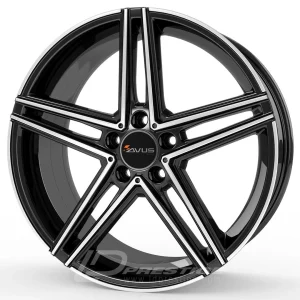 AVUS RACING AC-515 7.5x17 5x112 ET52 CB66 Noir Poli