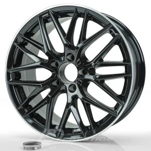 AVUS RACING AF19 7.5x17 5x112 ET30 CB66 Noir Lip Poli