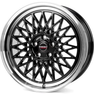 BORBET B 7x17 4x100 ET25 CB64 Noir Lip Poli