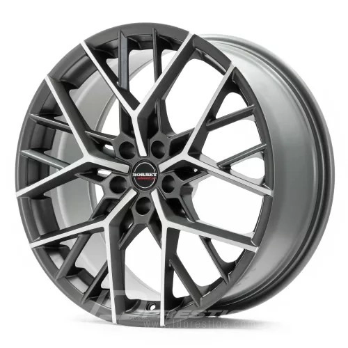 BORBET BY 8x18 5x112 ET44 CB57 Titane Poli