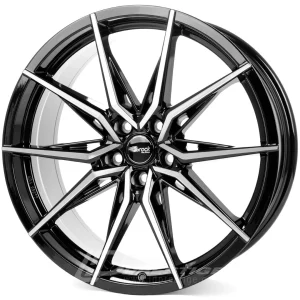 BROCK B42 8x18 5x100 ET35 CB63 Noir Poli