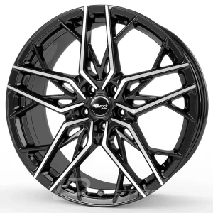 BROCK B44 8x18 5x100 ET35 CB63 Noir Poli