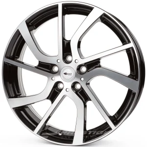 BROCK EB1 5x19 5x112 ET28 CB66 Noir Poli