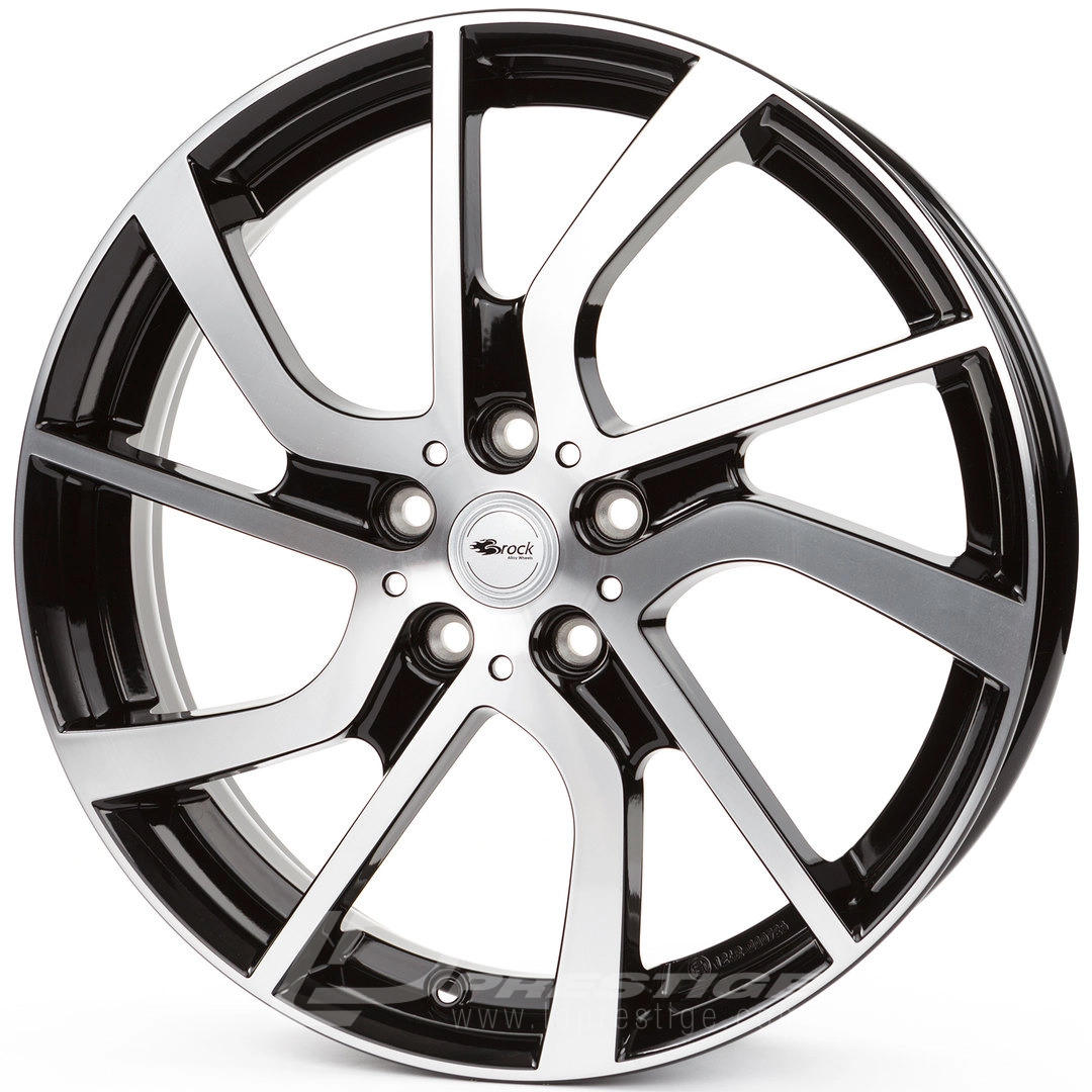 BROCK EB1 5x19 5x112 ET28 CB66 Noir Poli