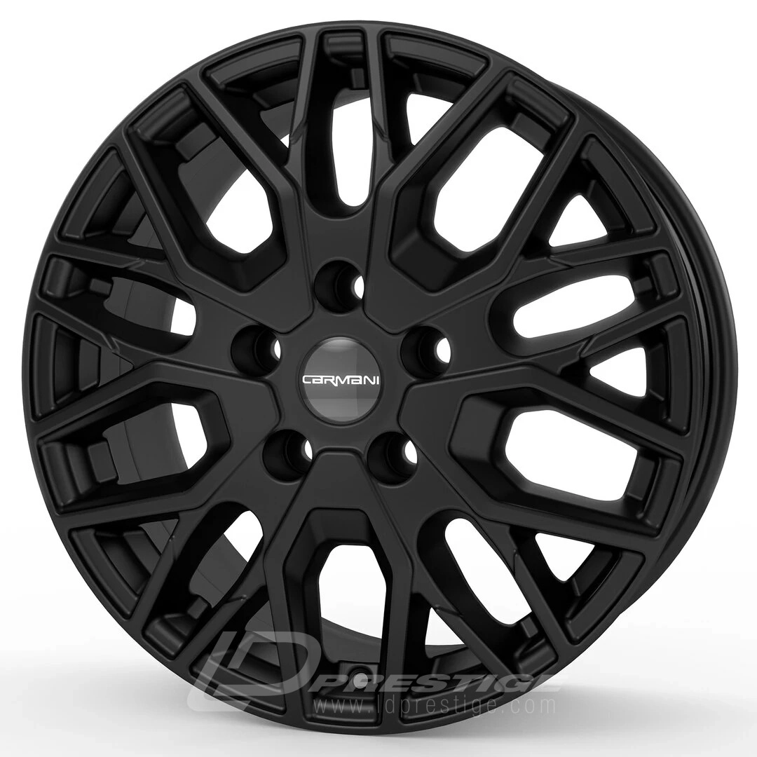 CARMANI CA 20 LUDWIG HIGH LOAD 7.5x18 5x114.3 ET40 CB72 Noir Poli – Image 2