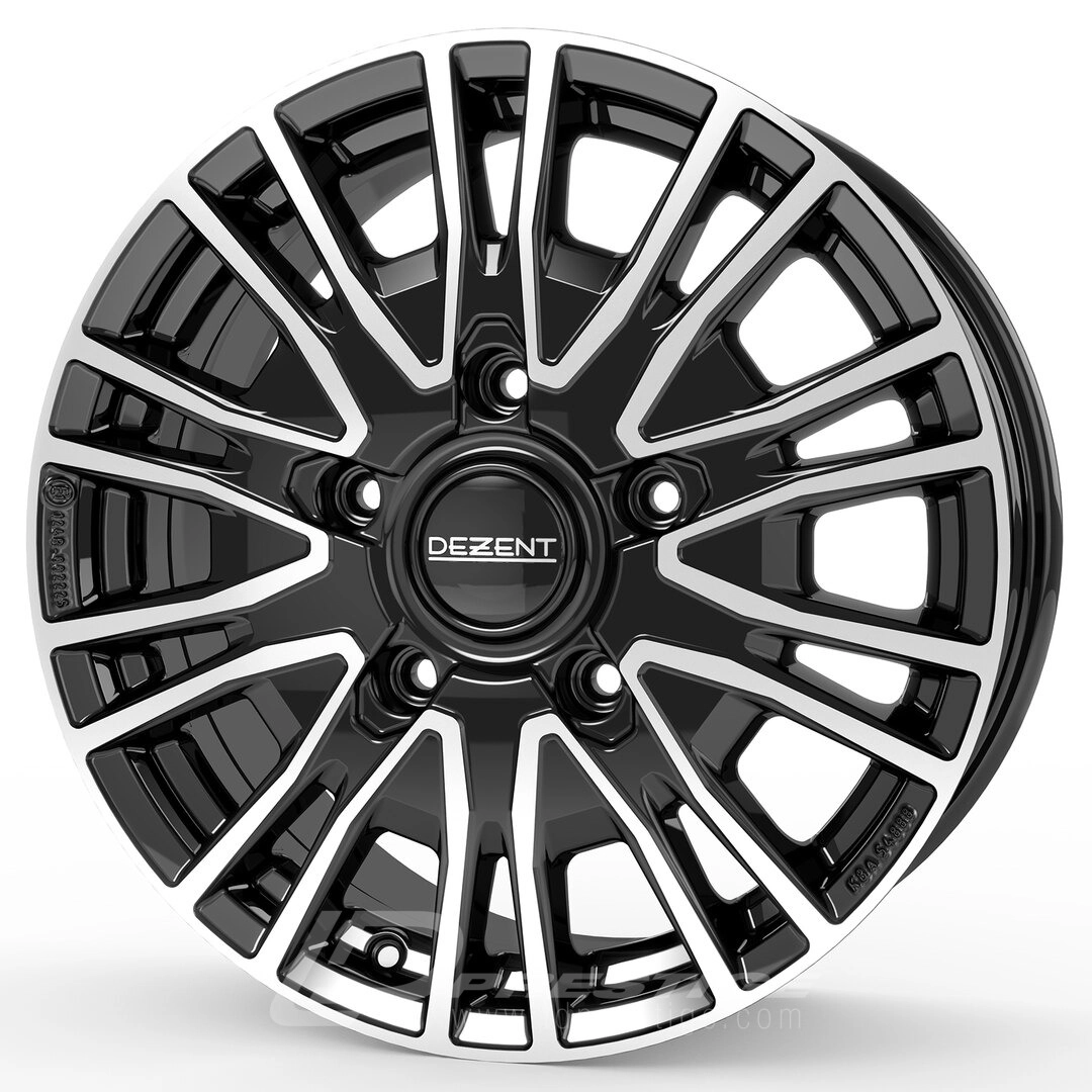 DEZENT KE 6.5x16 5x118 ET55 CB71 Noir Poli