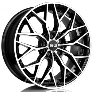 ELITE WHEELS VIPER X 7x17 4x98 ET30 CB58 Noir Poli