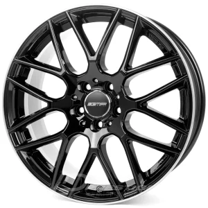 GMP BERGHEM 8x18 5x112 ET35 CB66 Noir Lip Poli