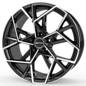 GMP CARTESIO 6.5x16 4x98 ET30 CB58 Noir Poli