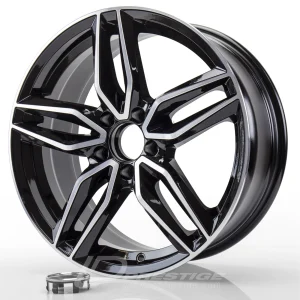 GMP FASTEN 7.5x17 5x112 ET35 CB66 Noir Poli