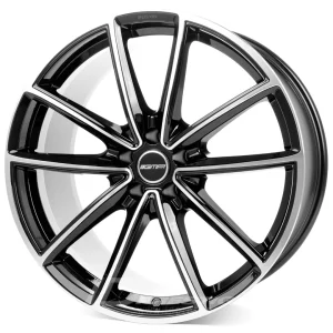 GMP TITAN 9.5x20 5x112 ET26 CB66 Noir Poli