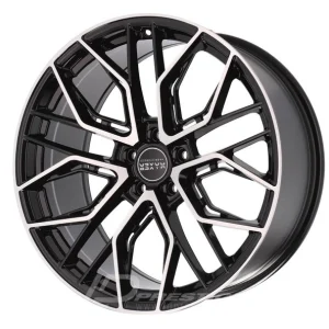 HAXER HX015F 9.5x19 5x112 ET20 CB66 Noir Poli