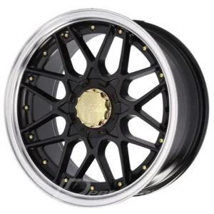 HAXER HX025 8x17 5x112 ET30 CB74 Noir Lip Poli
