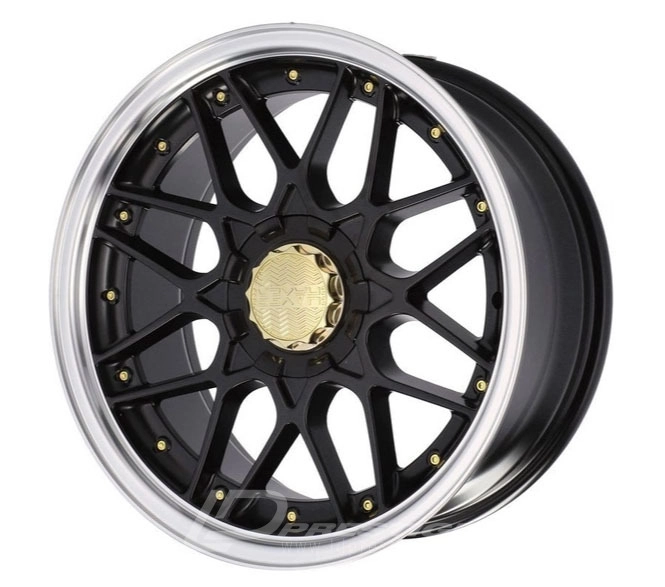 HAXER HX025 8x17 5x112 ET30 CB74 Noir Lip Poli