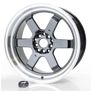 JAPAN RACING JR12 7.5x15 4x100/4x108 ET26 CB73 Noir