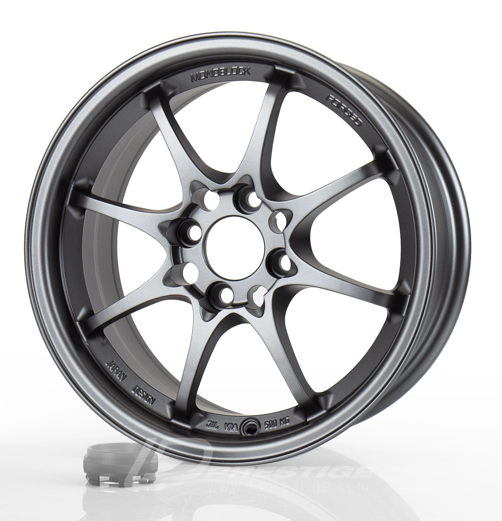 JAPAN RACING JR5 7x15 4x100 ET35 CB73 Noir – Image 6