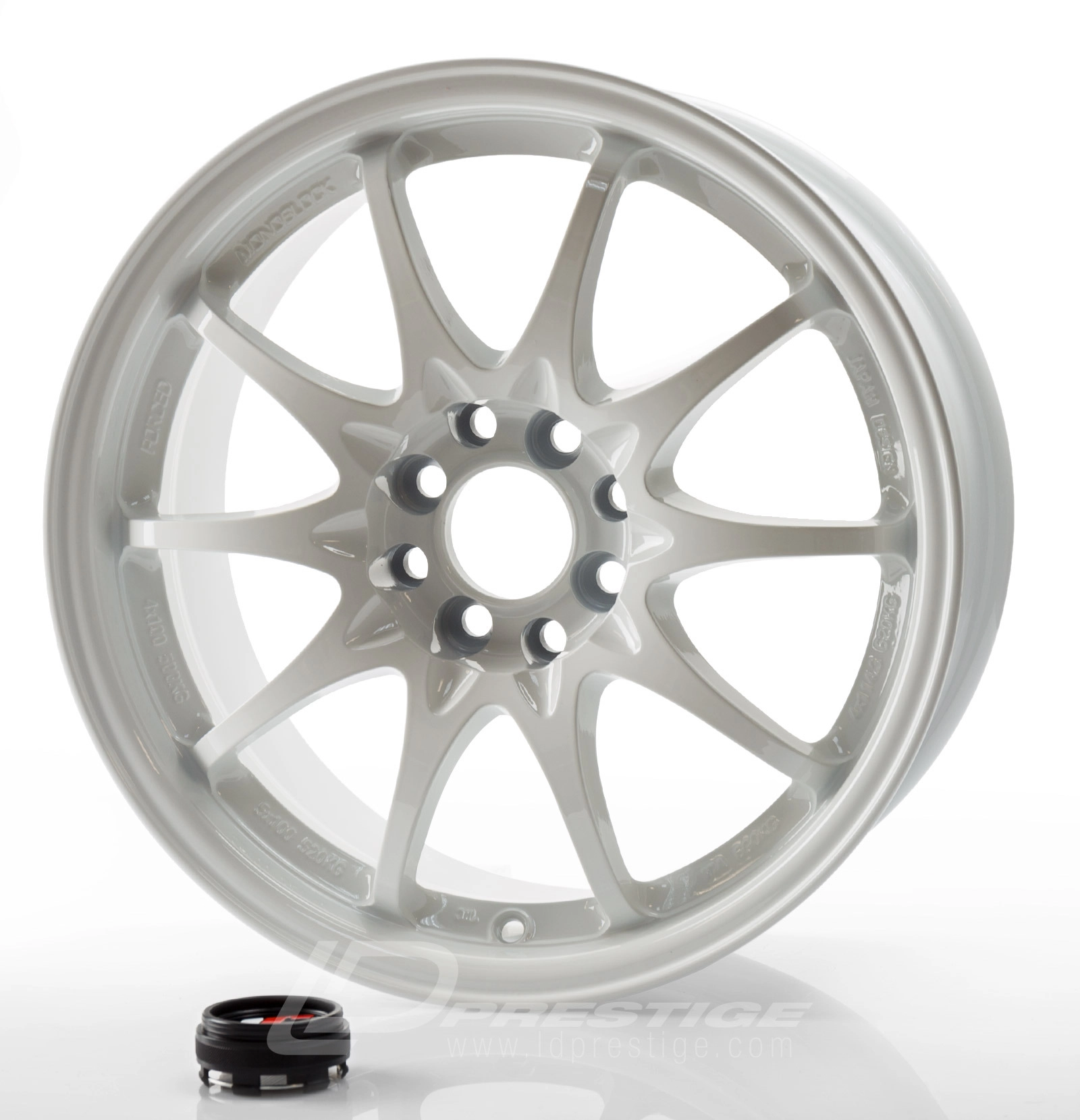 JAPAN RACING JR5 7x15 4x100 ET35 CB73 Noir – Image 3