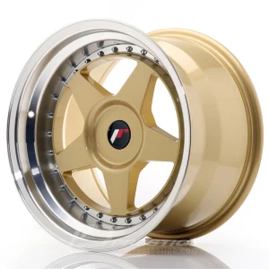 JAPAN RACING JR6 7x15 4x100/4x108 ET25 CB67 Or Lip Poli