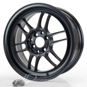 JAPAN RACING JR7 7x15 4x100/4x114.3 ET38 CB73 Noir