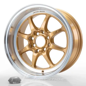 JAPAN RACING TFII 7.5x15 4x100/4x114.3 ET10 CB73 Or