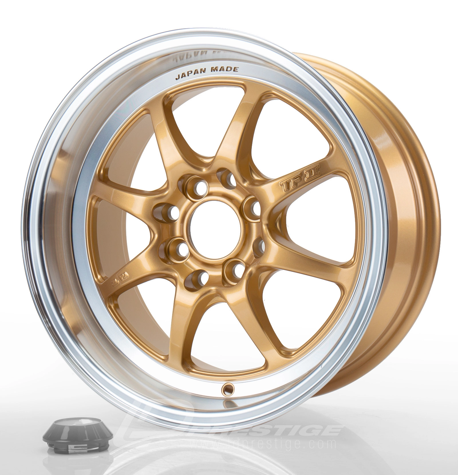 JAPAN RACING TFII 7.5x15 4x100/4x114.3 ET10 CB73 Or
