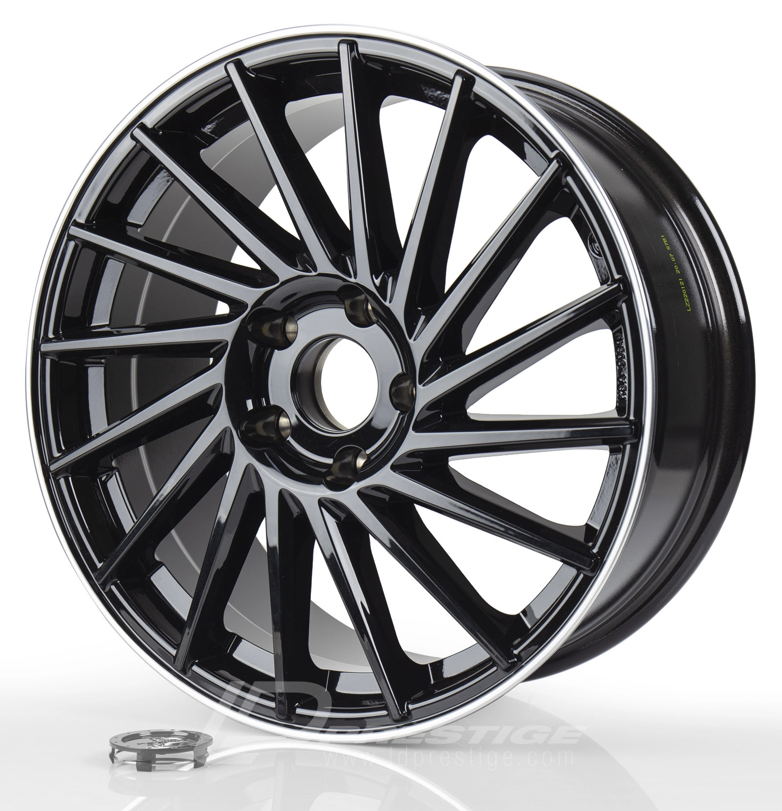 KESKIN KT17 HURRICANE 8x18 5x112 ET45 CB72 Noir Lip Poli