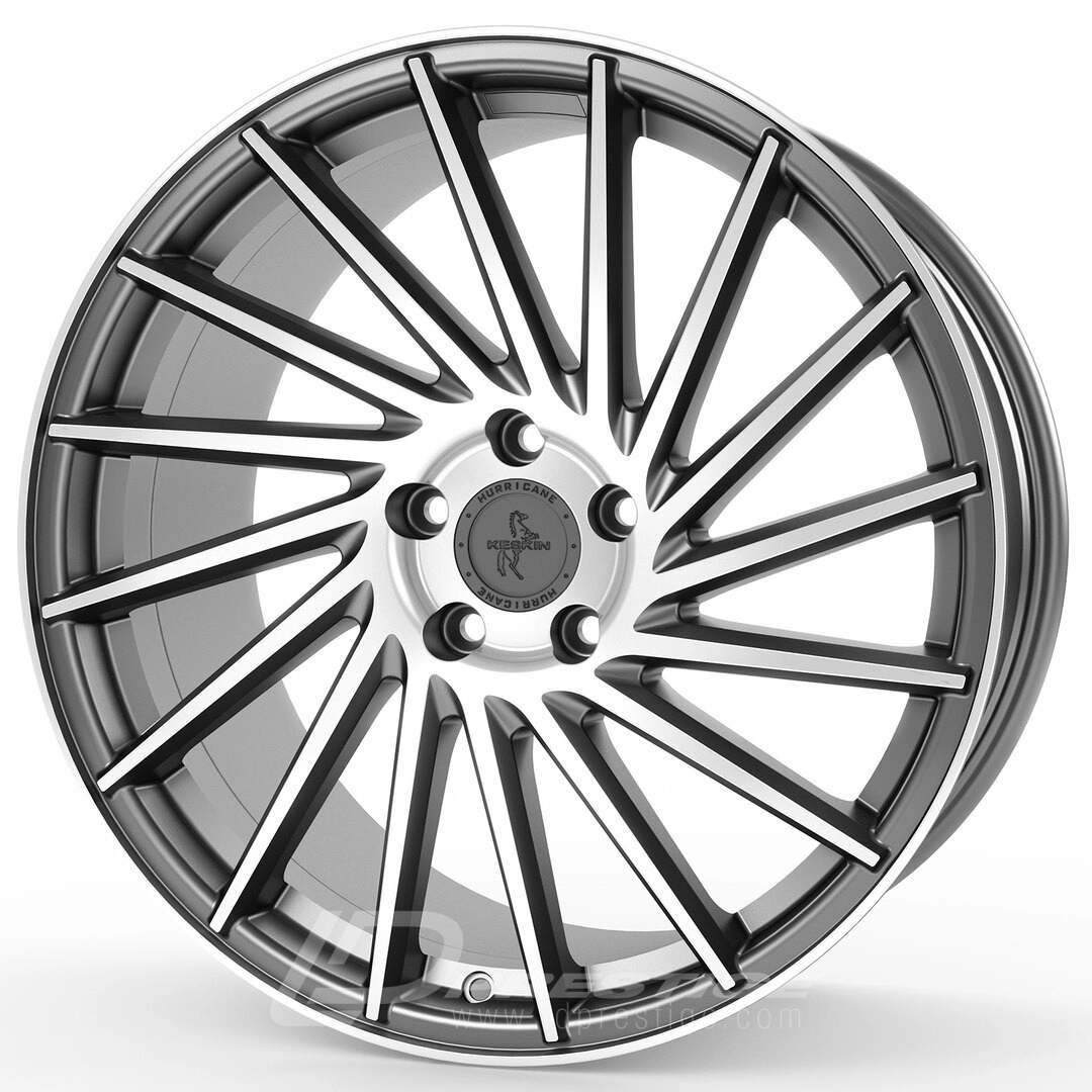 KESKIN KT17 HURRICANE 8x18 5x112 ET45 CB72 Noir Lip Poli – Image 7