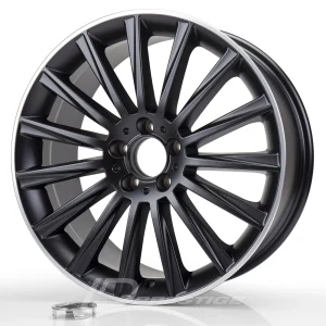 KESKIN KT18 TURBO 7x17 5x112 ET48 CB66 Noir Mat Lip Poli