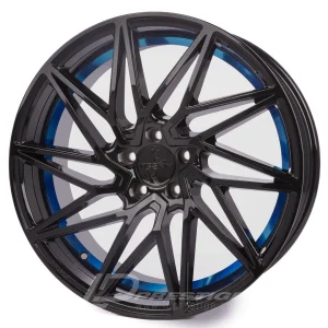 KESKIN KT20 FUTURE 8x18 5x112 ET45 CB72 Noir Bleu