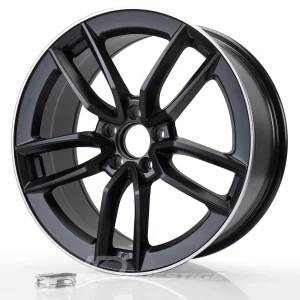 KESKIN KT21 ELEGANT 7.5x17 5x112 ET45 CB66 Noir Mat Lip Poli