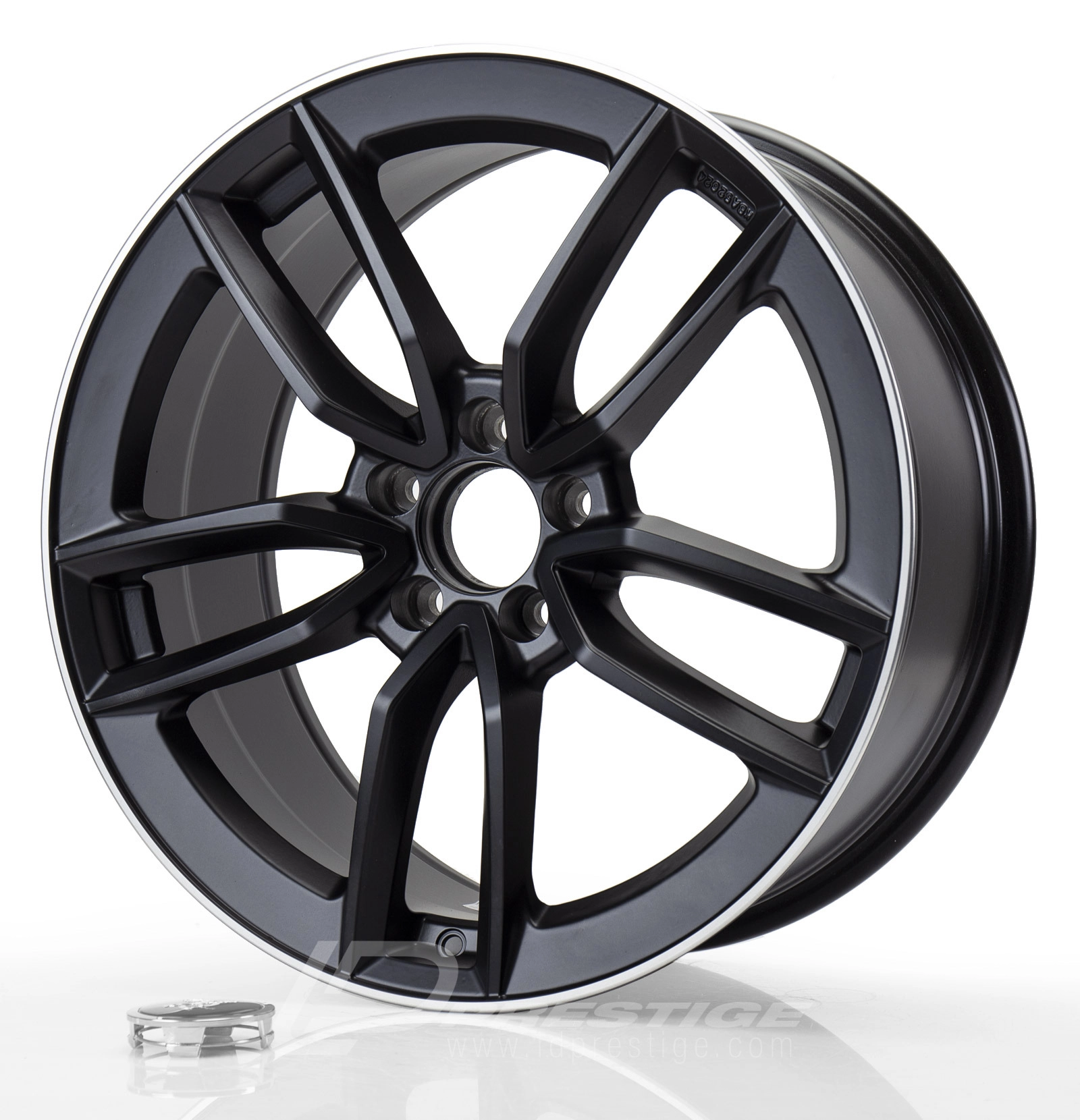 KESKIN KT21 ELEGANT 7.5x17 5x112 ET45 CB66 Noir Mat Lip Poli
