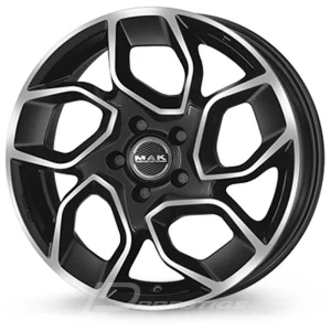 MAK EXPRESS 6.5x16 5x130 ET65 CB78 Noir Poli