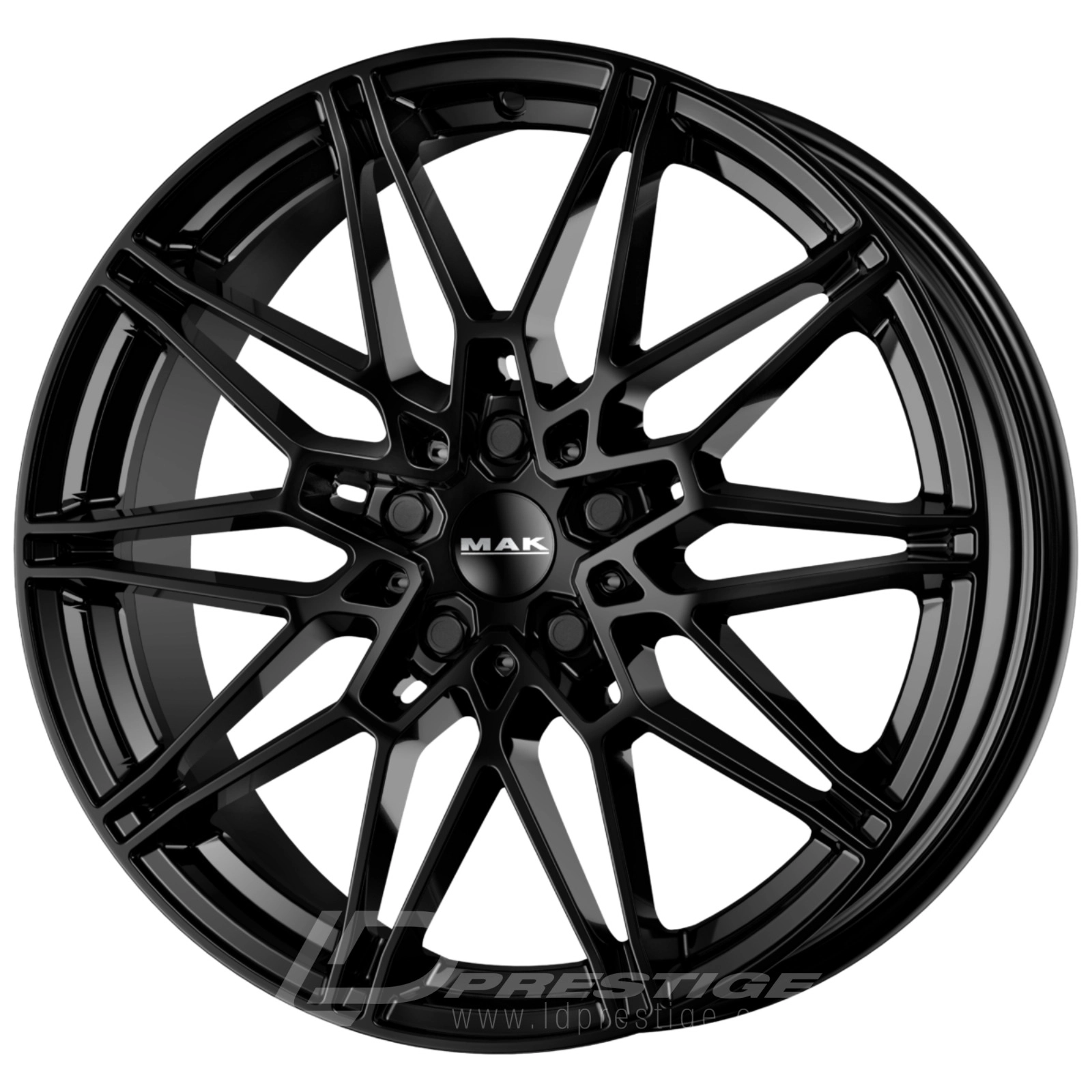 MAK KOENIG 7.5x17 5x112 ET52 CB66 Noir Poli – Image 2