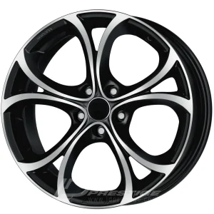 MAK LARIO 7.5x17 5x110 ET31 CB65 Noir Poli