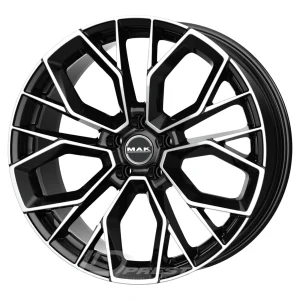 MAK STILO-D 9.5x19 5x112 ET20 CB66 Noir Poli