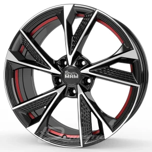 MAM MAM RS6 7x16 5x108 ET38 CB72 Noir Poli Insred
