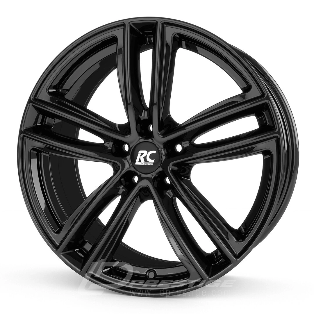 RC DESIGN RC27 6x15 5x100 ET29 CB57 Noir Poli – Image 2