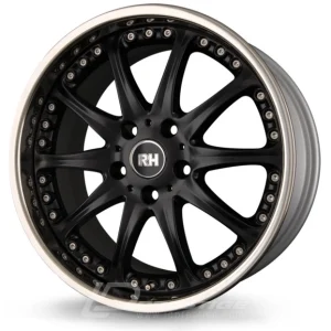 RH ALURAD RAK PHONIX 10x18 5x120 ET54 CB74 Noir Mat Lip Poli
