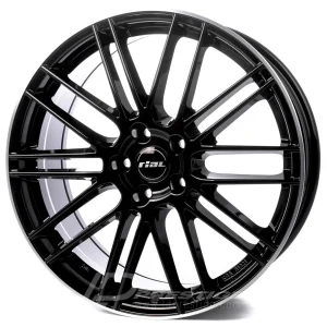 RIAL KIBO 8x18 5x105 ET38 CB56 Noir Lip Poli