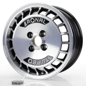 RONAL R10 TURBO 7x15 4x100 ET28 CB68 Noir Poli