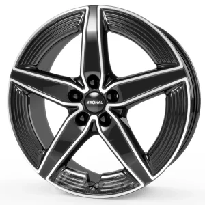 RONAL R72 8x19 5x112 ET34 CB66 Noir Poli