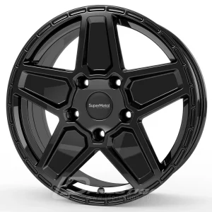 SUPER METAL ROCKET 8x18 5x160 ET45 CB65 Noir
