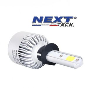 Ampoule LED moto ventilée H1 75W blanc Next-Tech