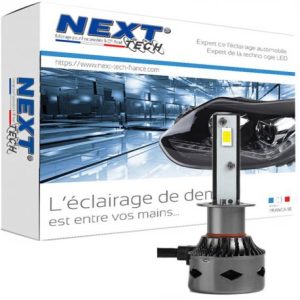 Ampoule moto ventilée H7 LED compacte 75W blanche Next-Tech