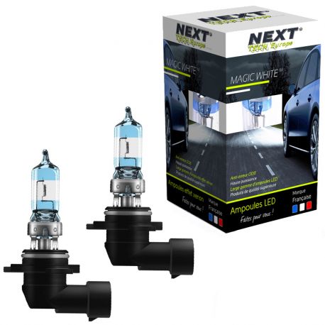 Ampoules effet xenon 9006 HB4 100W magic white V2 4500K Next-Tech®